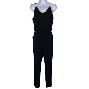 Off Duty Black V-Neck Sleeveless Jumpsuit Size medium NWT
